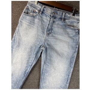 American Eagle Y2K Ex Boyfriend Jeans Light Wash Distressed Womens Size 00 26x28